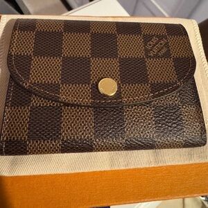 Louis Vuitton Rosalie coin purse  Damier Ebene